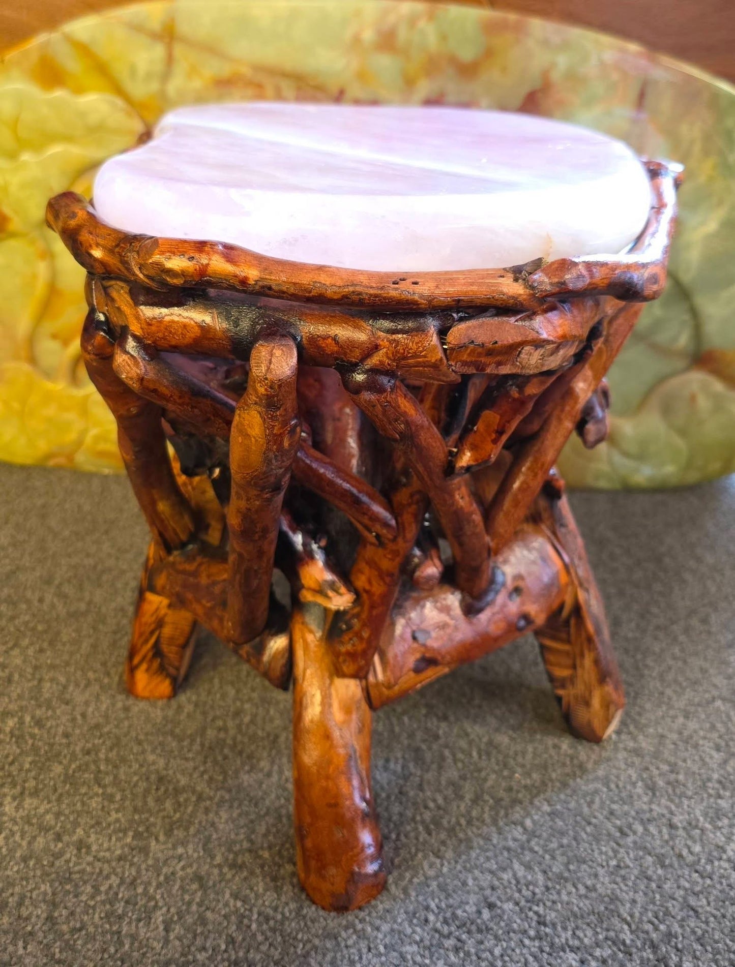 Rose Quartz Stool (11803g)