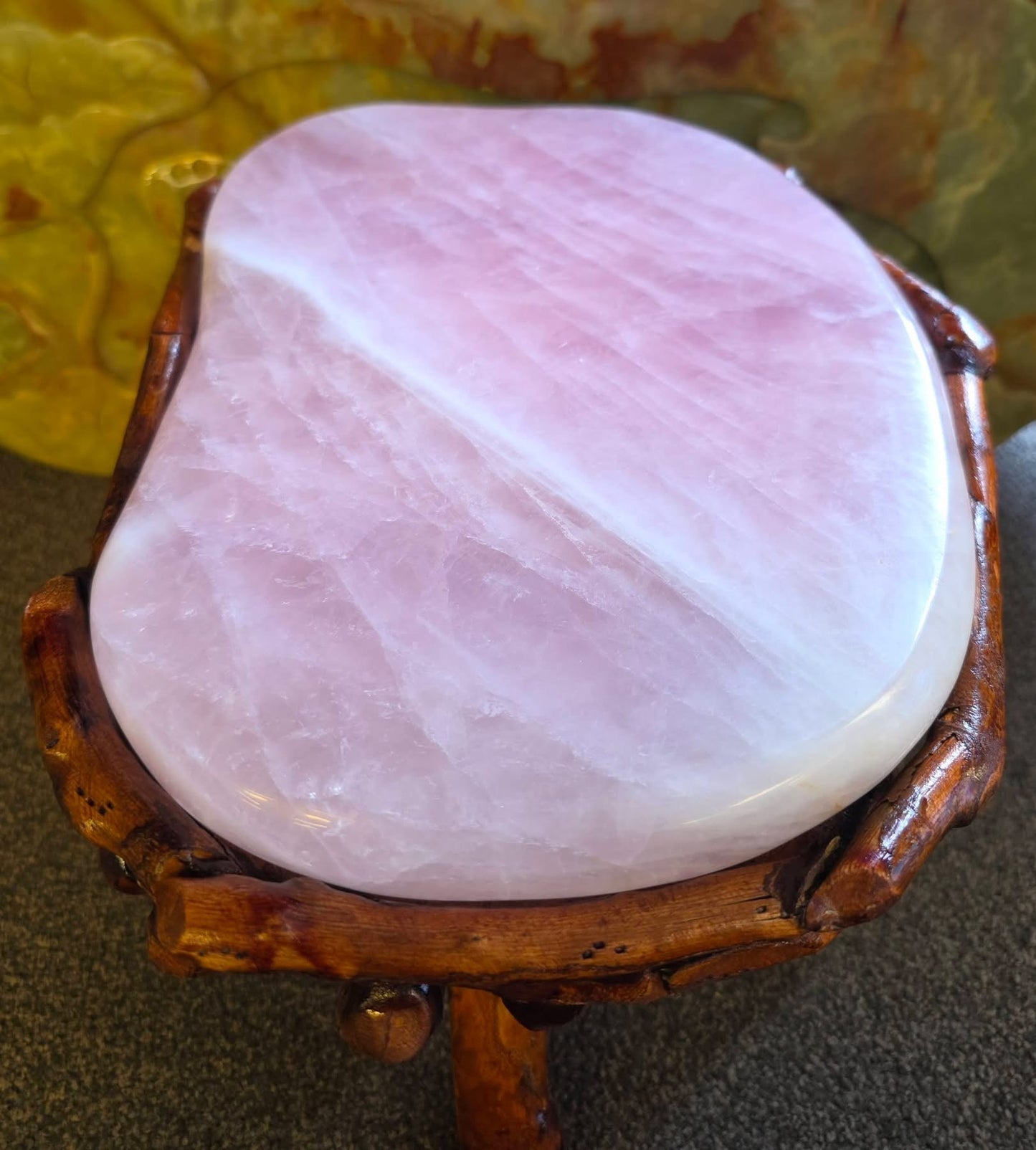 Rose Quartz Stool (11803g)