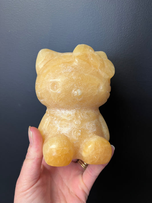 Orange Calcite Hello Kitty (1200g)