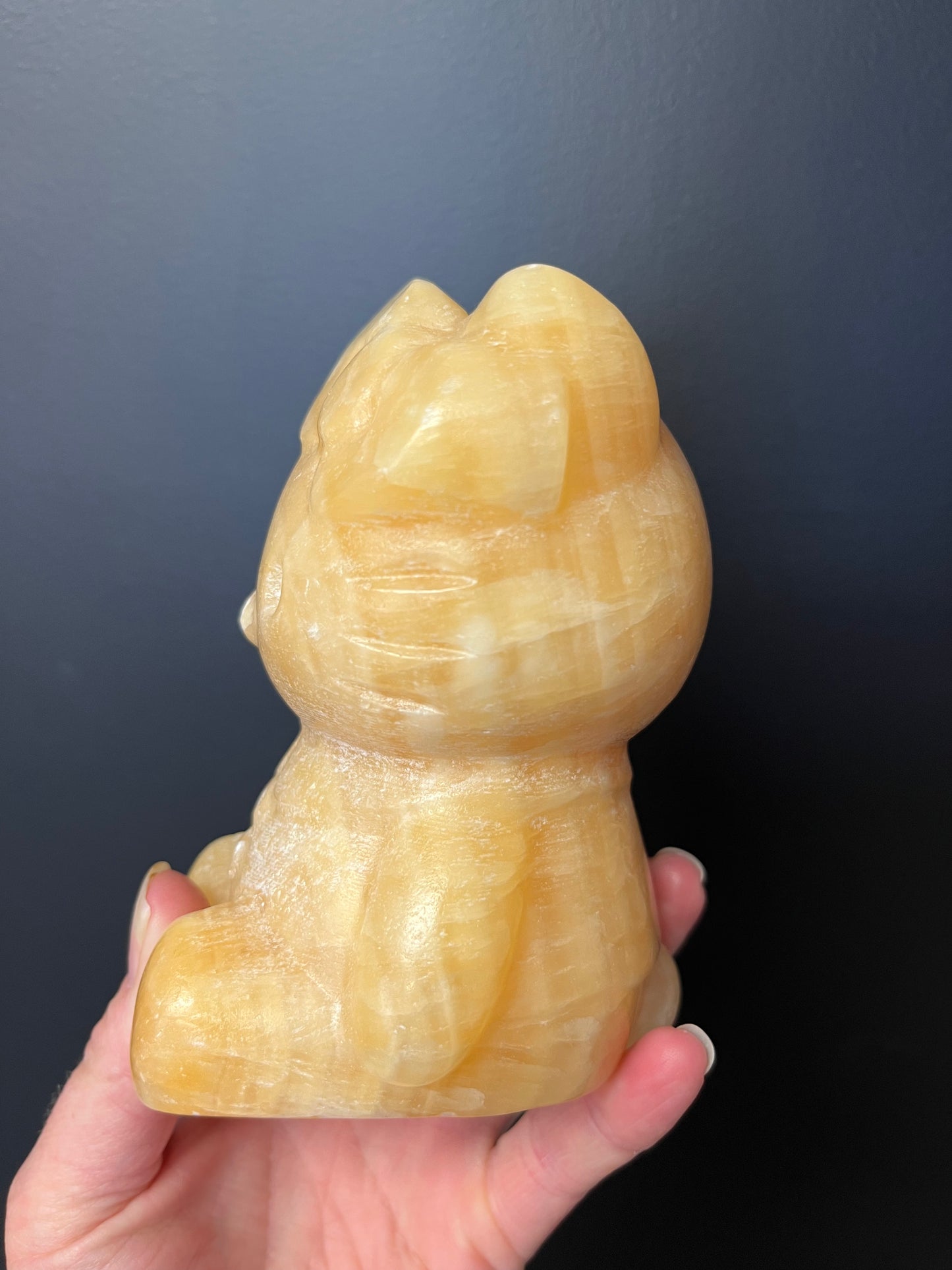 Orange Calcite Hello Kitty (1200g)