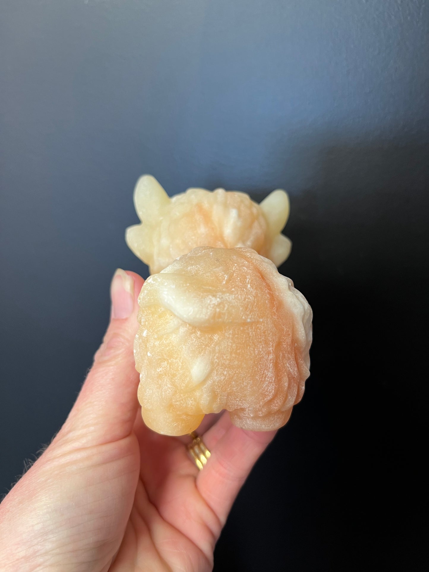 Orange Calcite Highland Cow (530g)