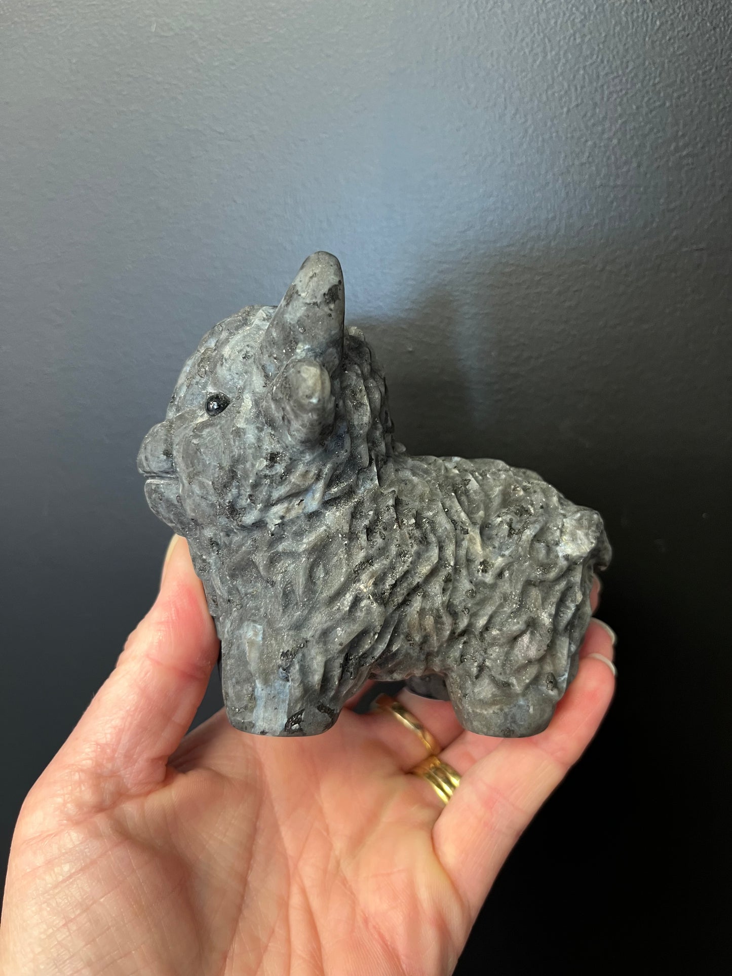 Larvikite Highland Cow (545g)