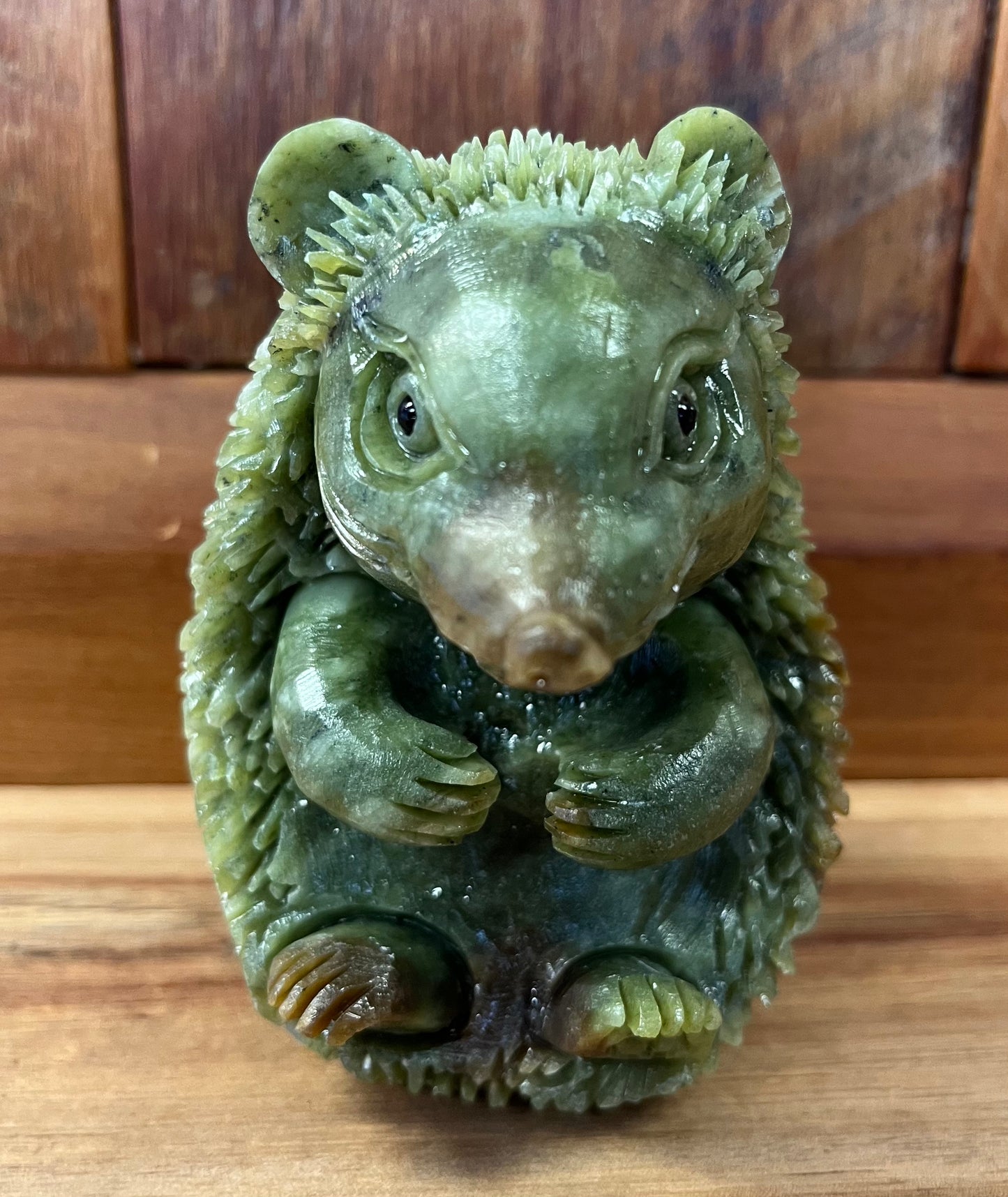 Hand Carved Jade Hedgehog (536g)