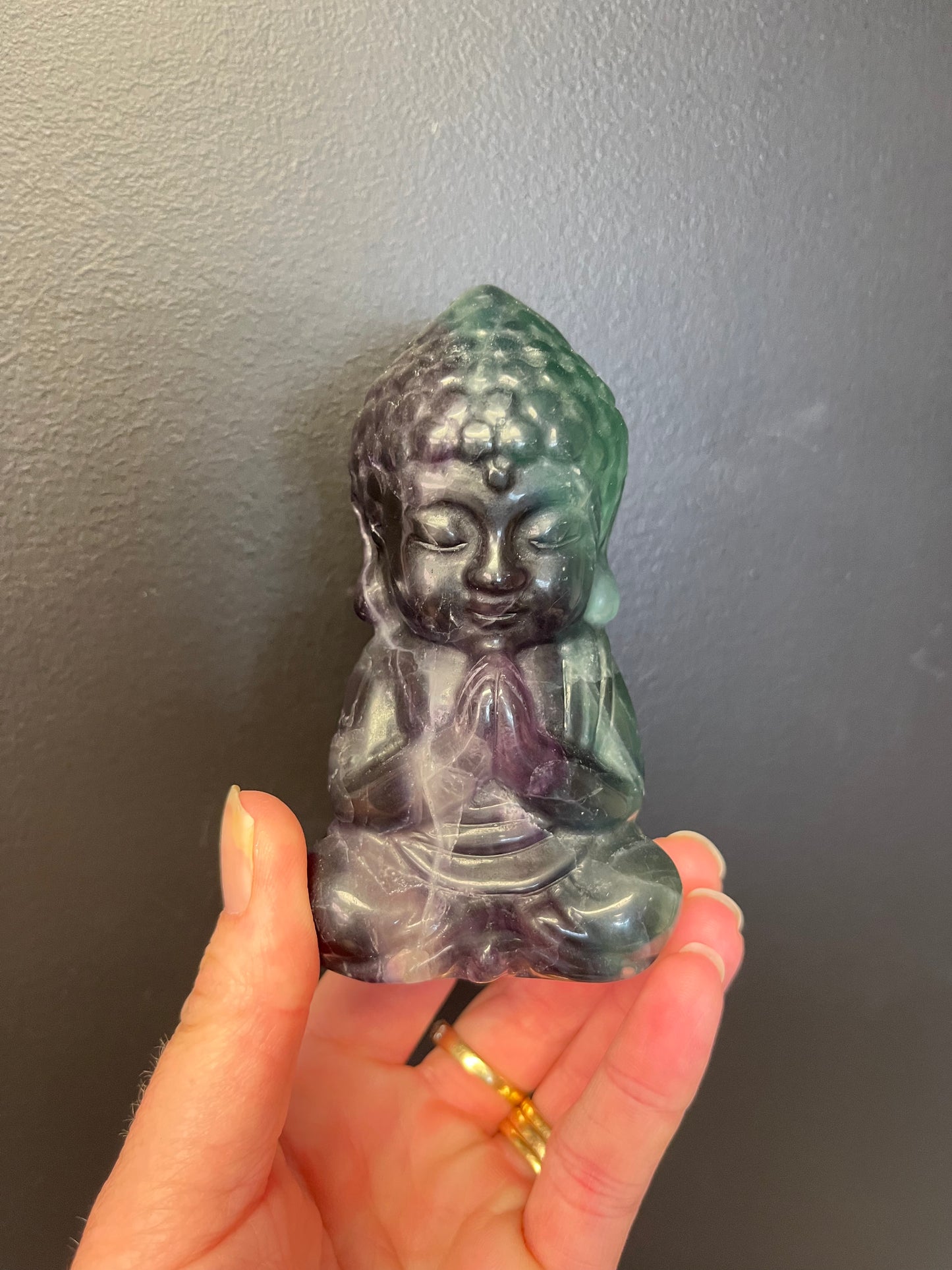 Fluorite Buddha (395g)