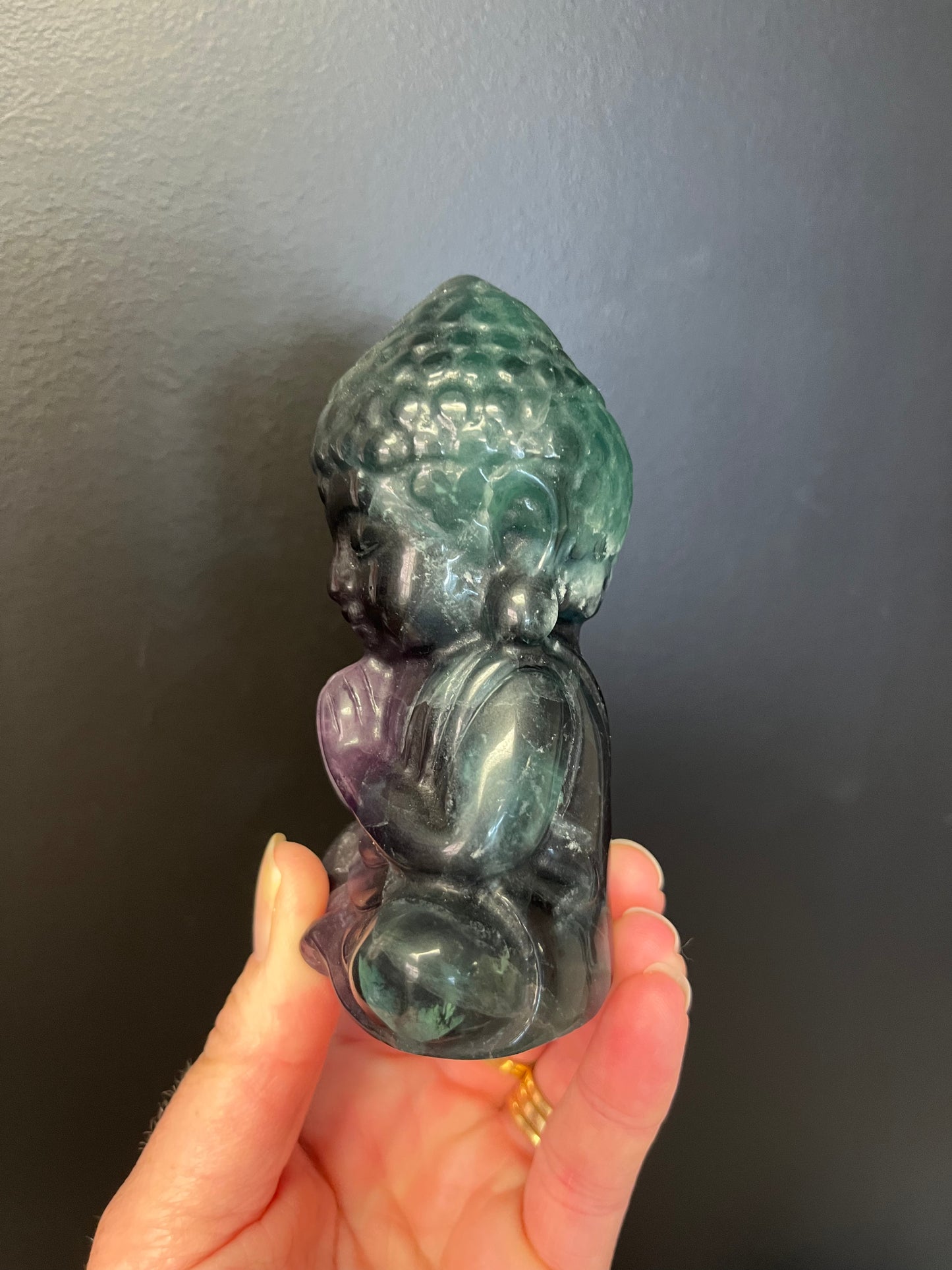 Fluorite Buddha (395g)