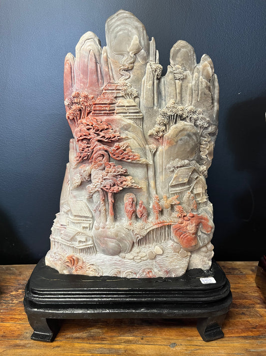 Agalmatolite Village Carving (4kgs)