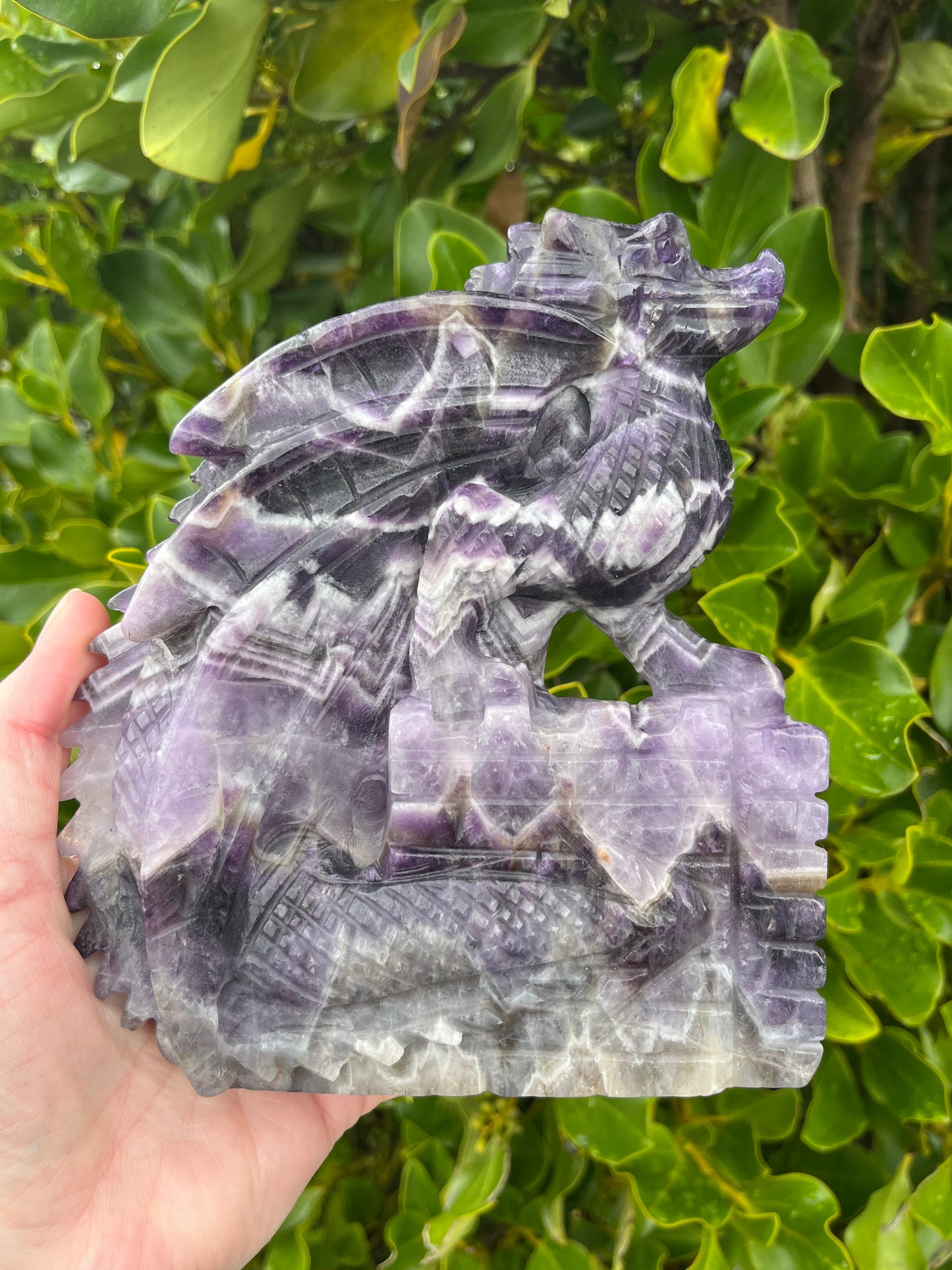Chevron Amethyst Dragon (1100g)