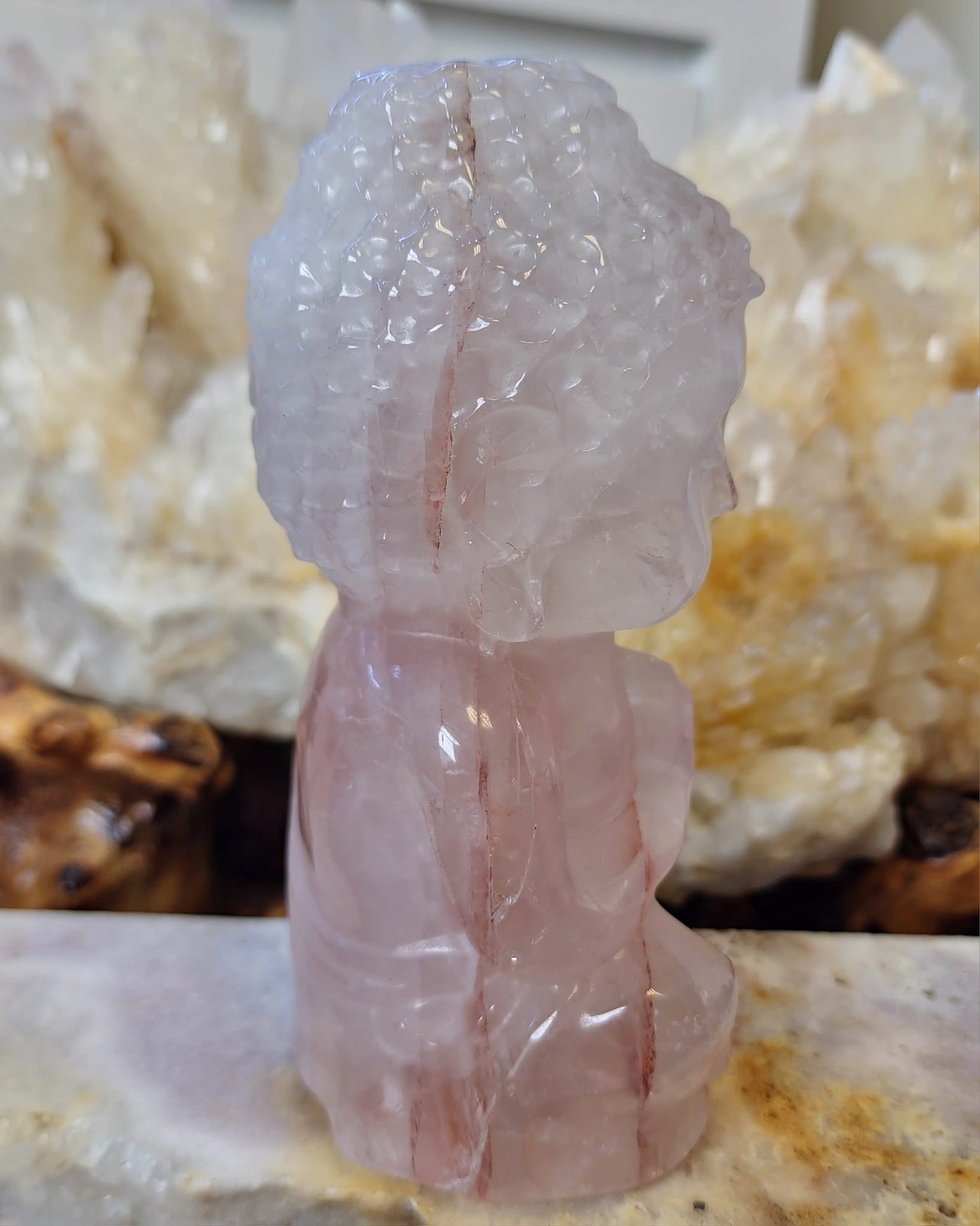 Fire Quartz Buddha (1058g)