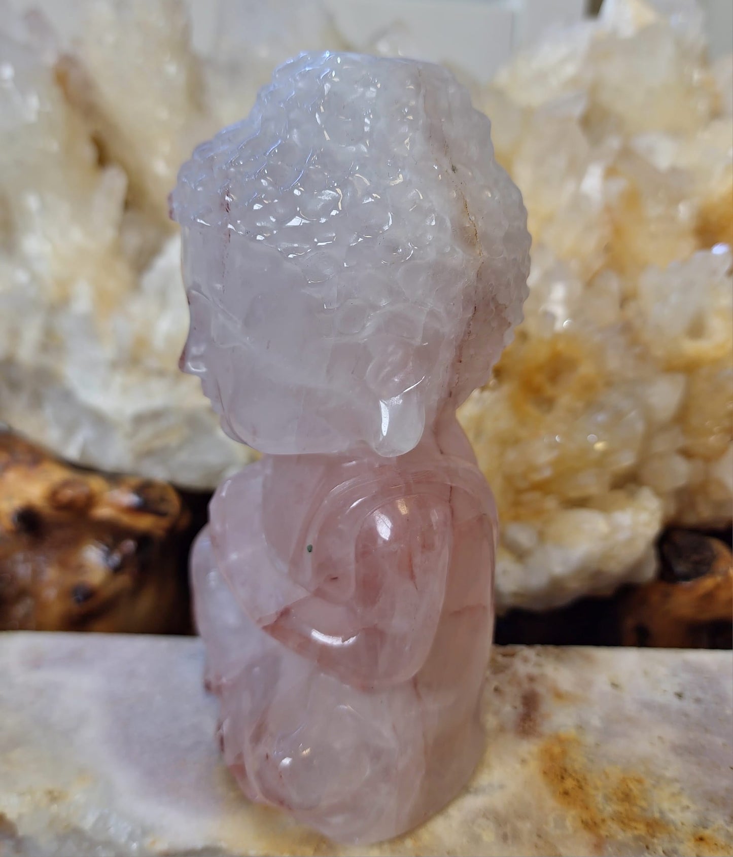 Fire Quartz Buddha (1058g)