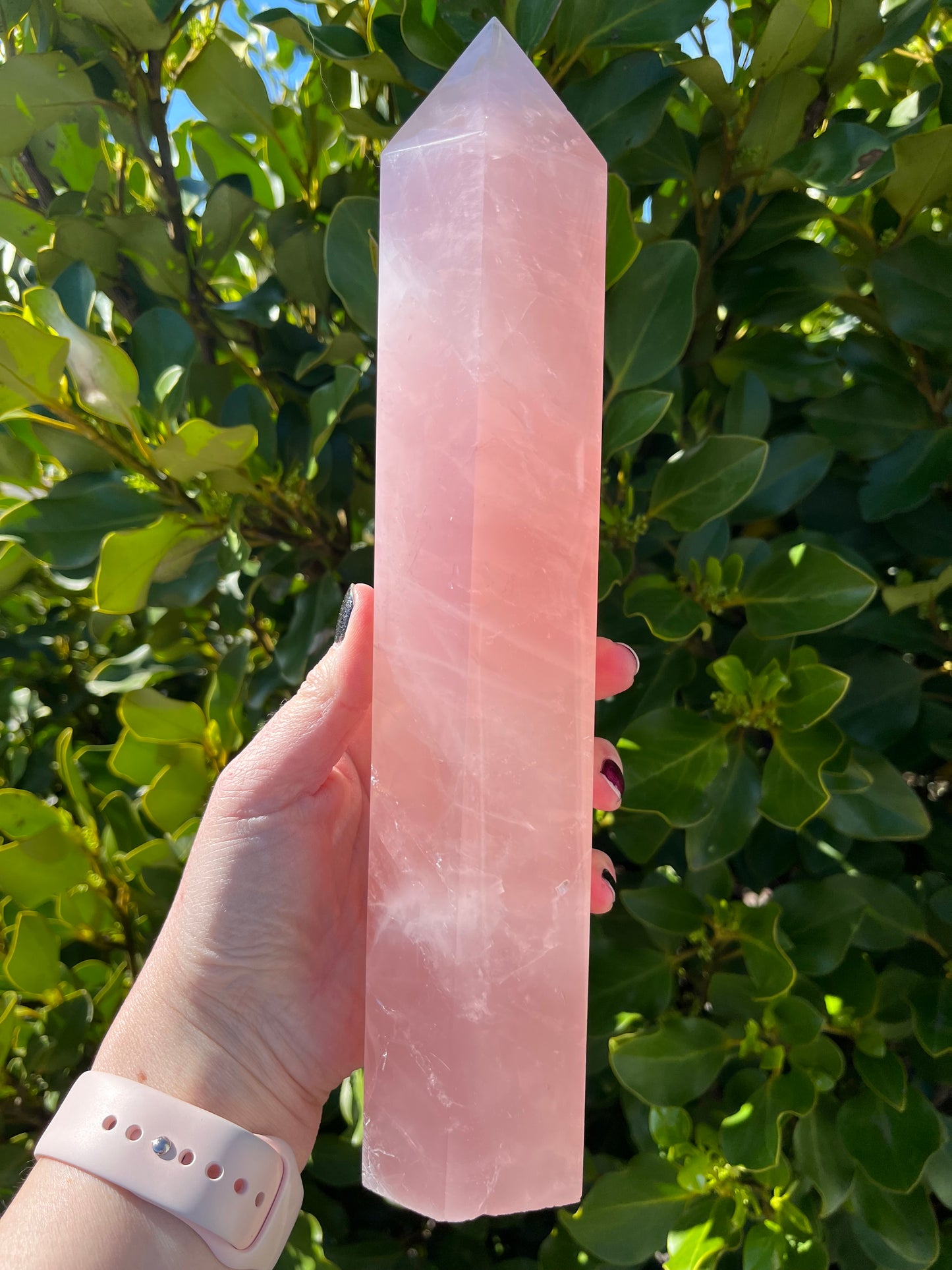 Rose Quartz Tower (1816g)