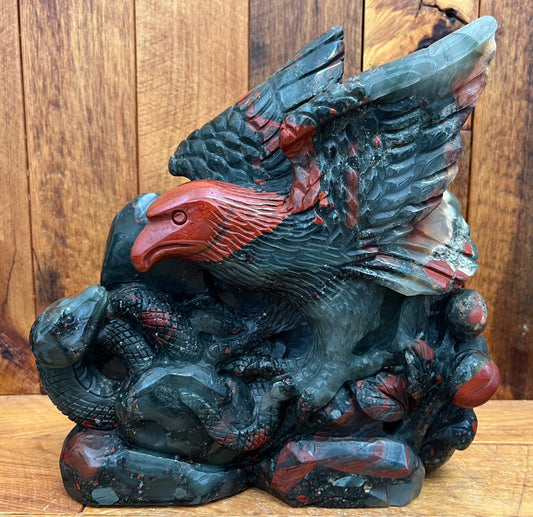 African Bloodstone Eagle (2743g)