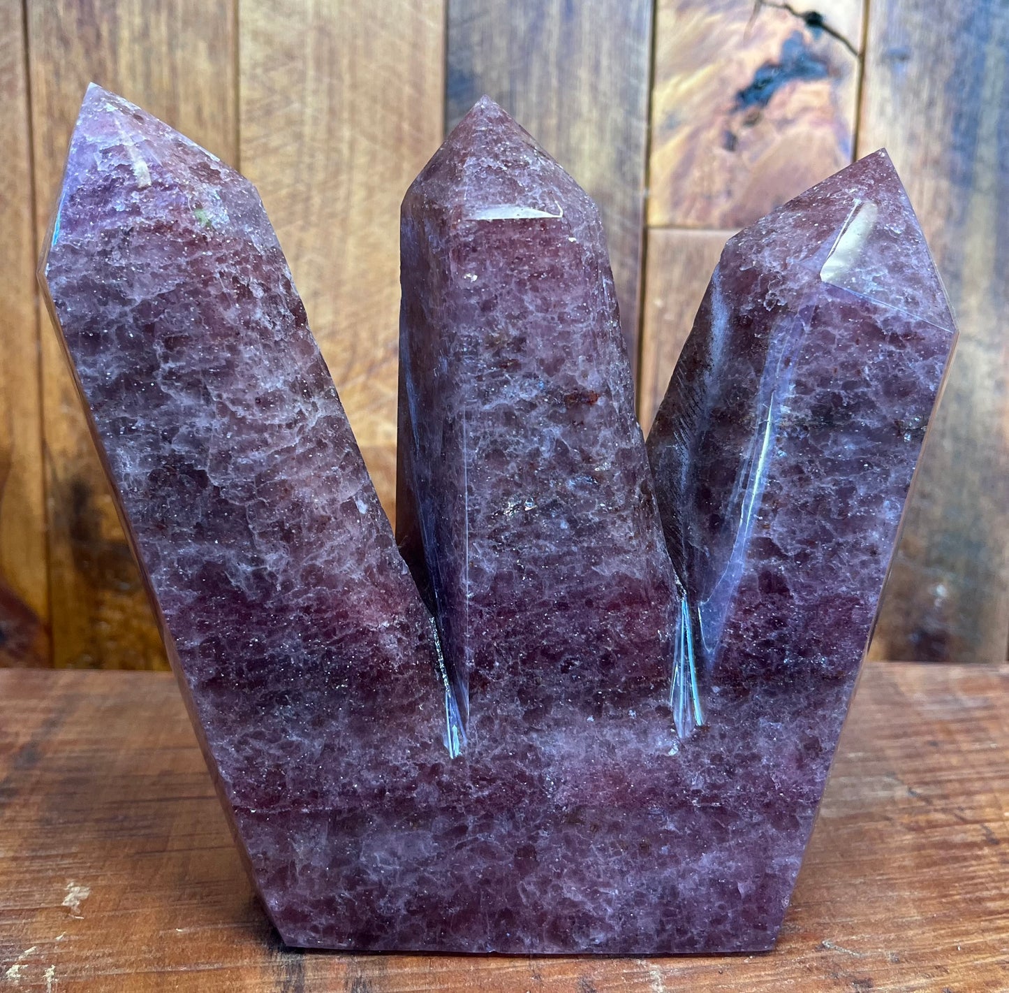 Strawberry Quartz 3 Finger Tower (1770g)