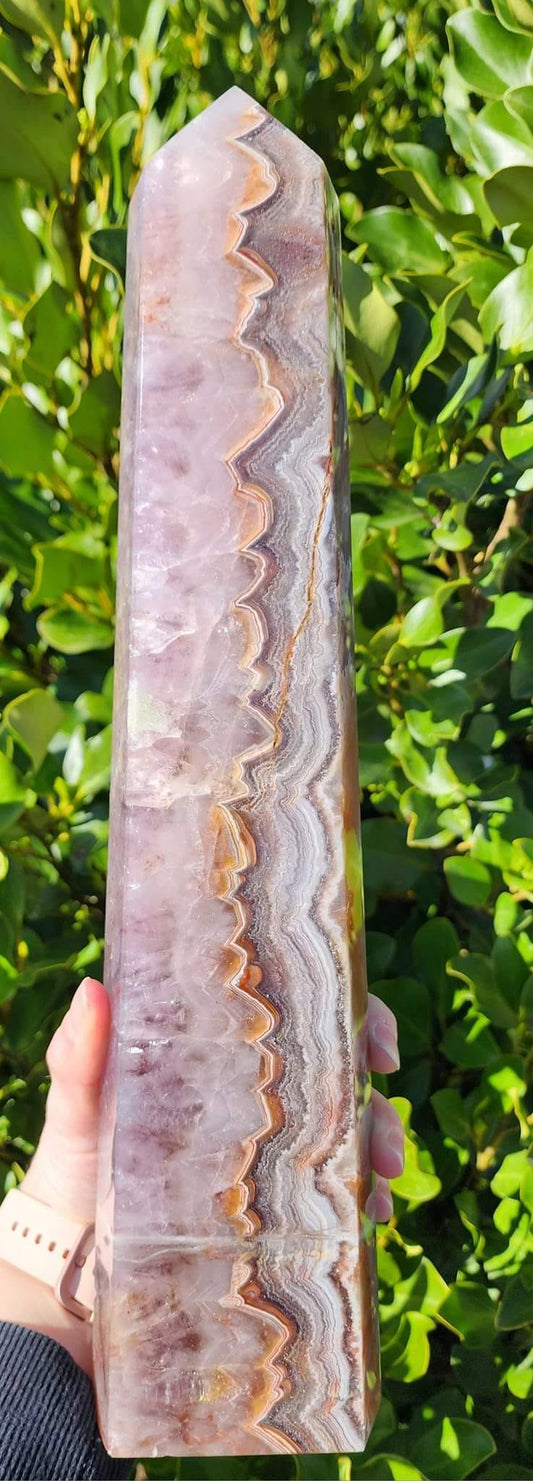 Amethyst Lace Agate Tower (3.2kgs)