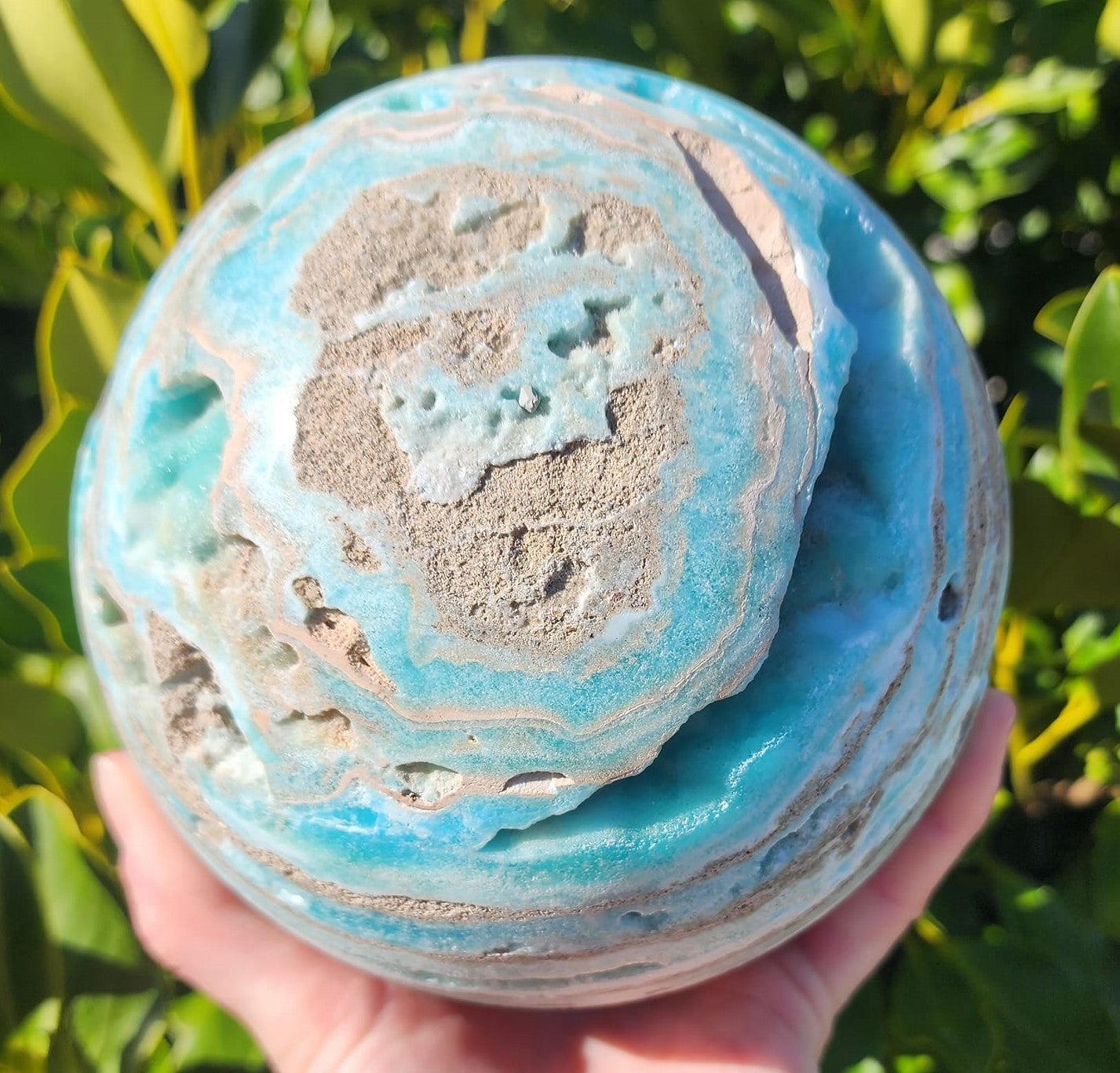 Caribbean Calcite Sphere (3451g)