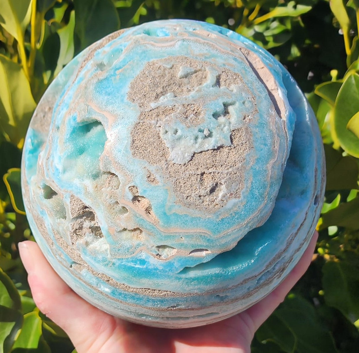 Caribbean Calcite Sphere (3451g)