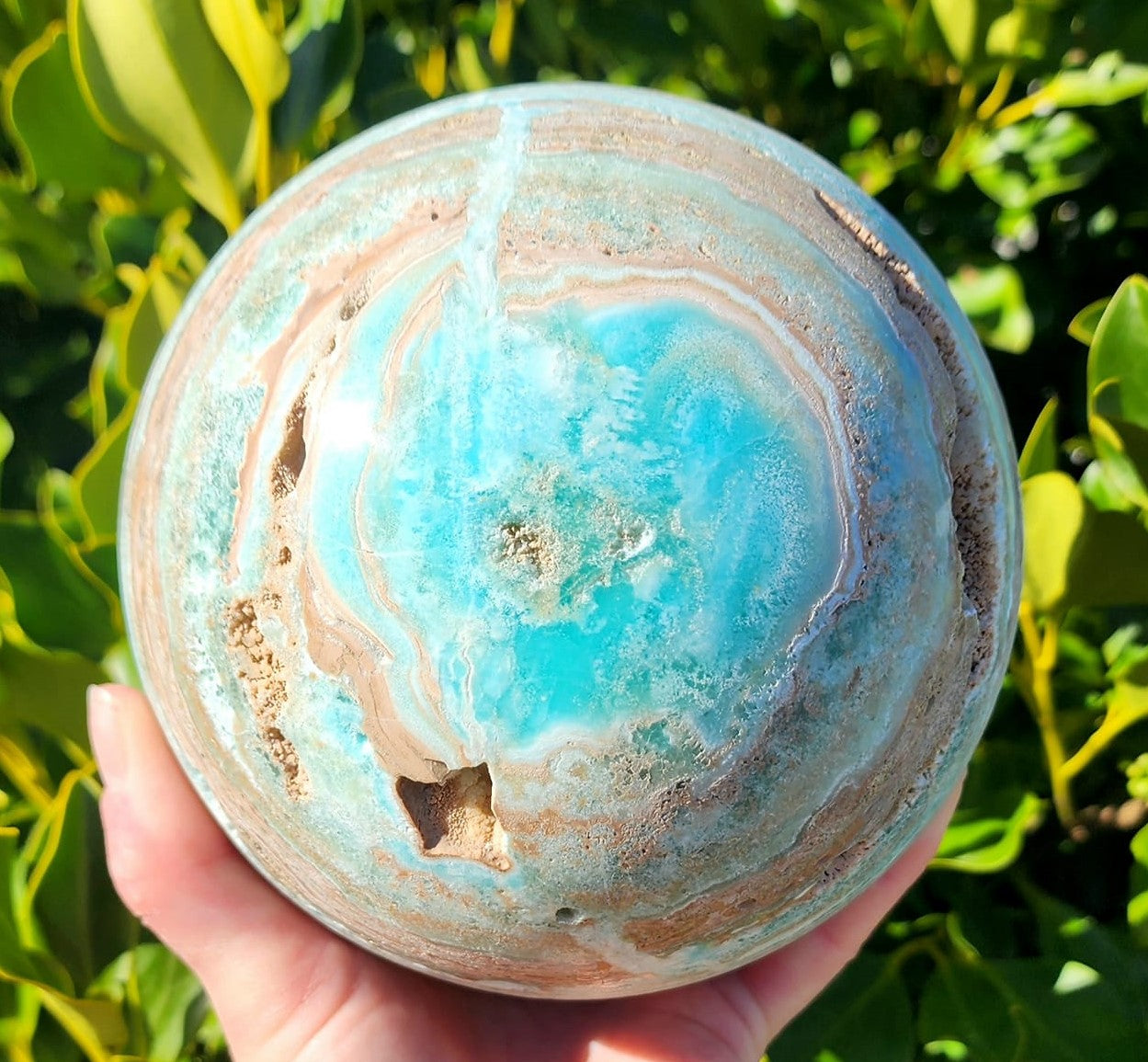 Caribbean Calcite Sphere (3451g)