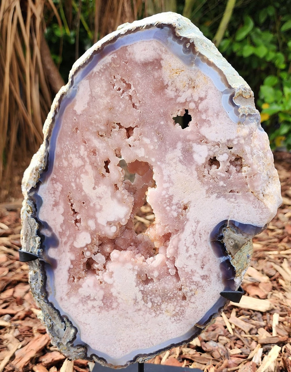 Pink Amethyst Slabs – Shevron Crystals