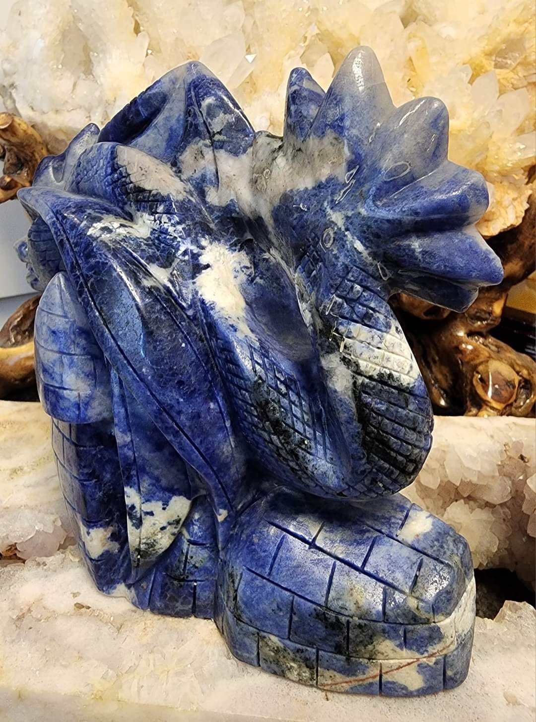 Sodalite Dragon (2855g)