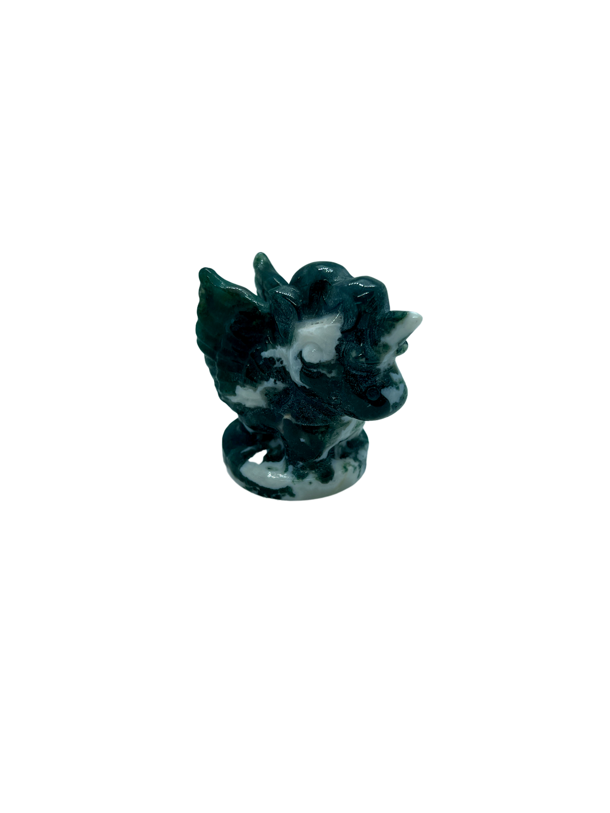 Moss Agate Flying Unicorn (136g)