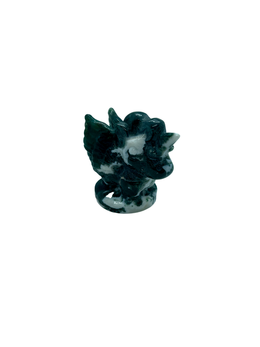 Moss Agate Flying Unicorn (136g)