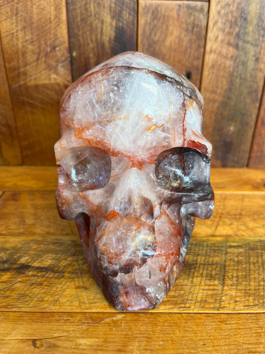 Fire Quartz Skull