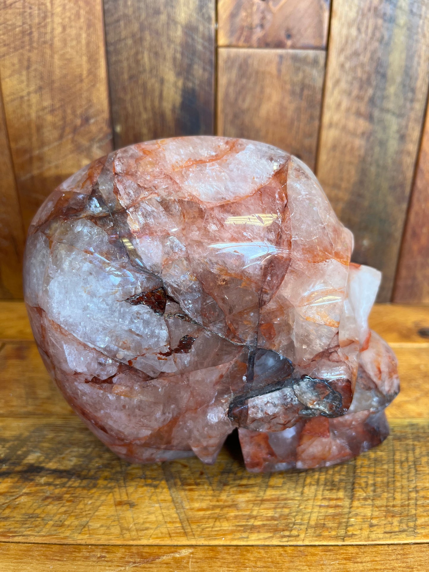 Fire Quartz Skull