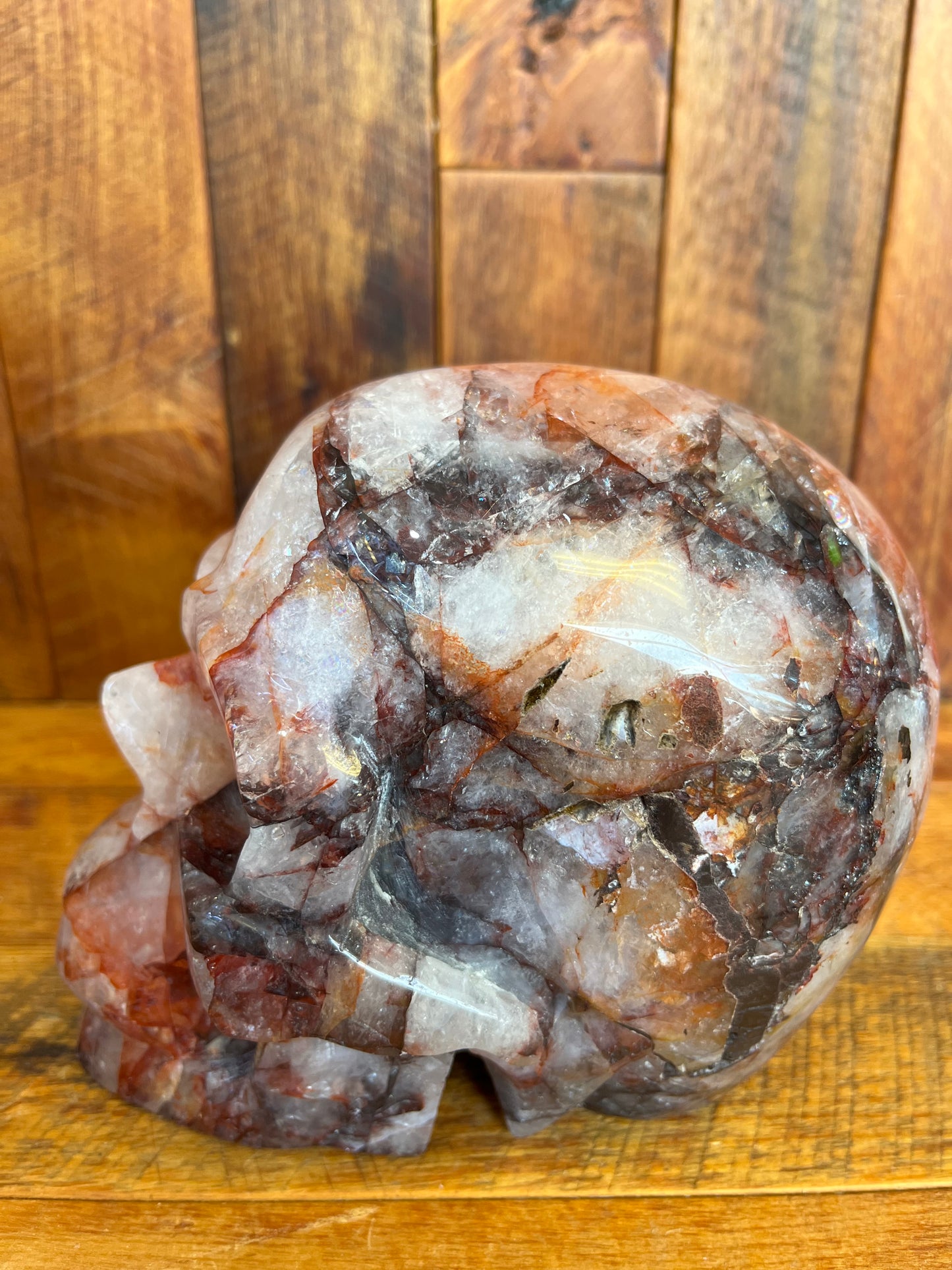 Fire Quartz Skull