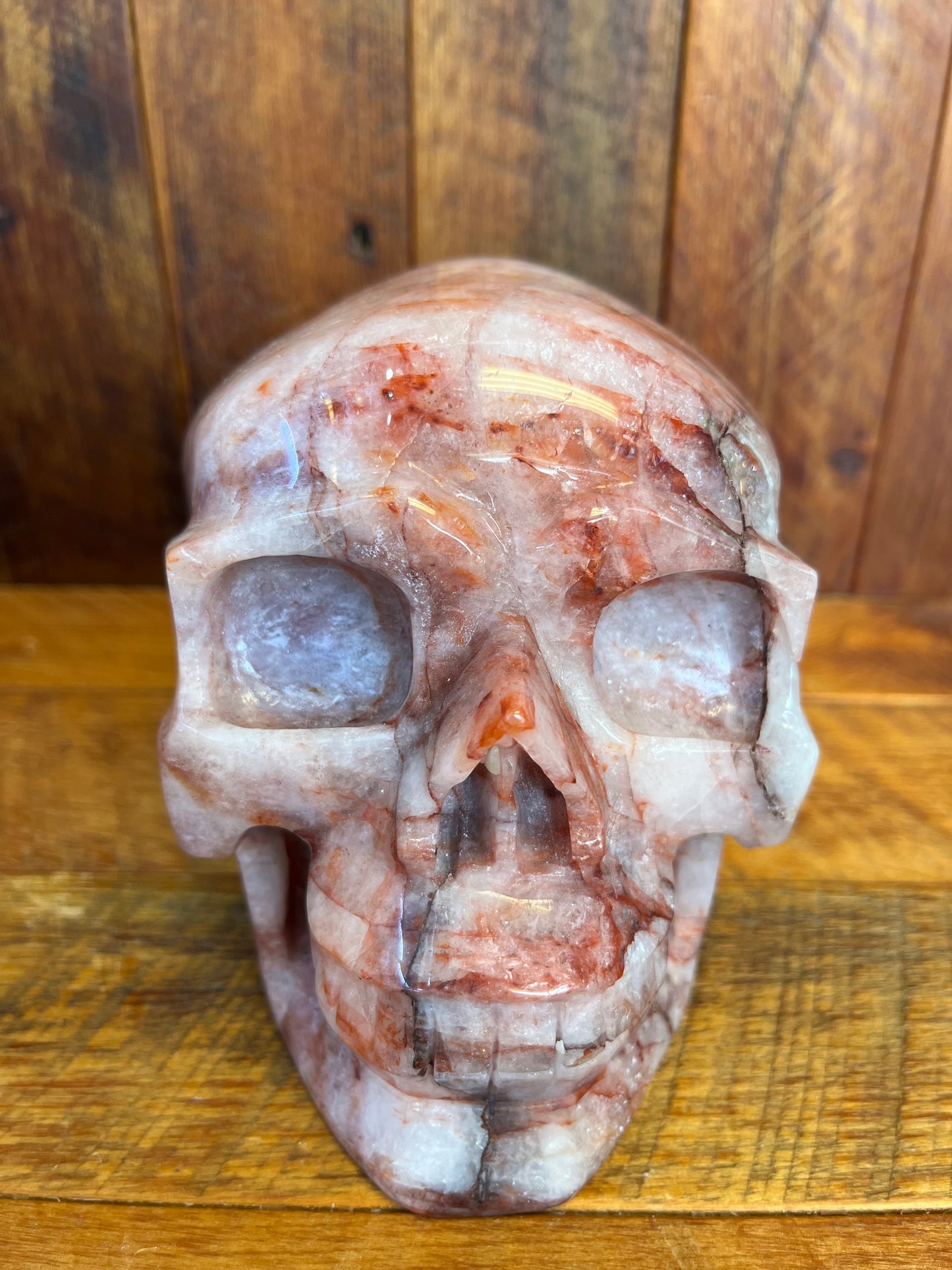 Fire Quartz Skull