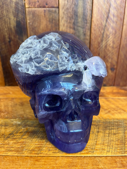 Fluorite Skull