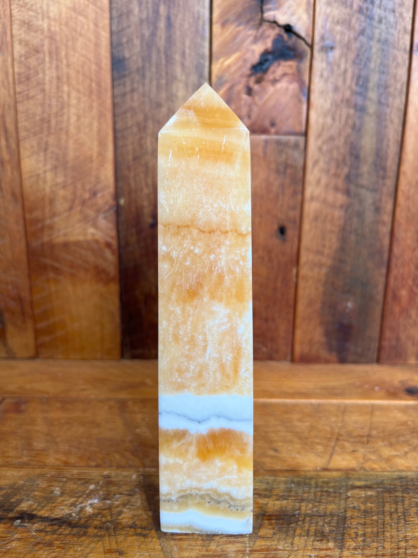 Orange Calcite Tower