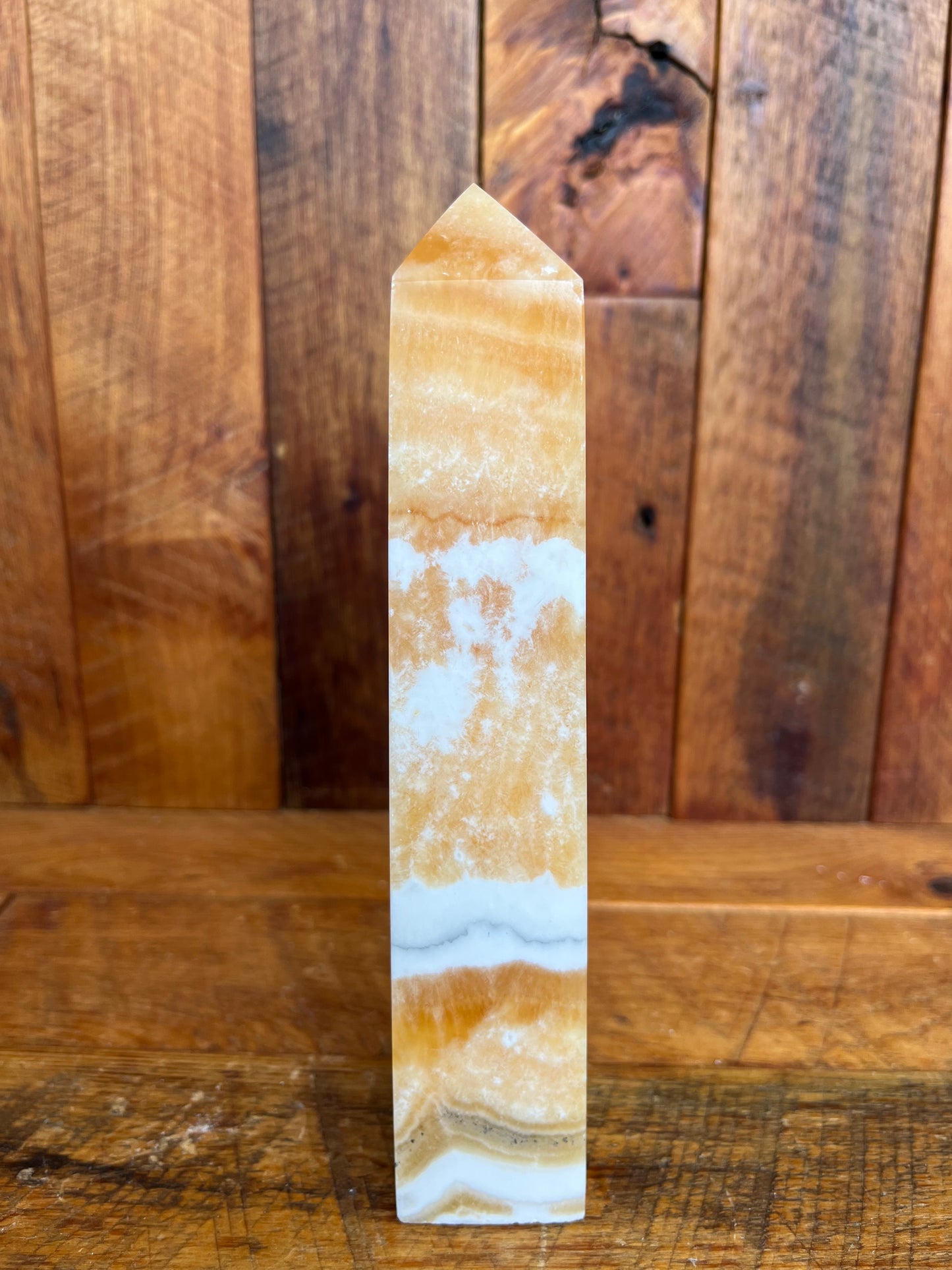 Orange Calcite Tower