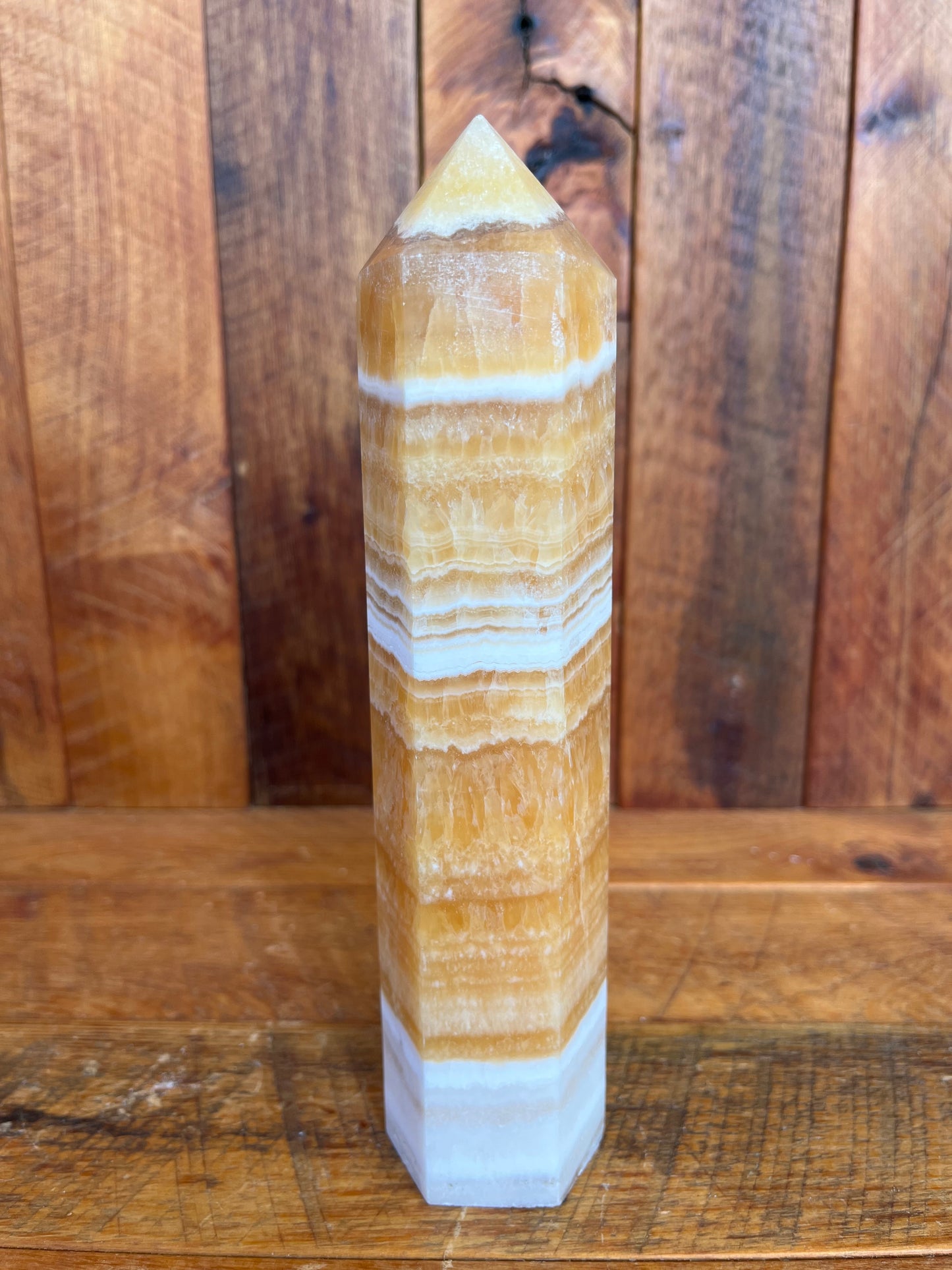 Orange Calcite Tower