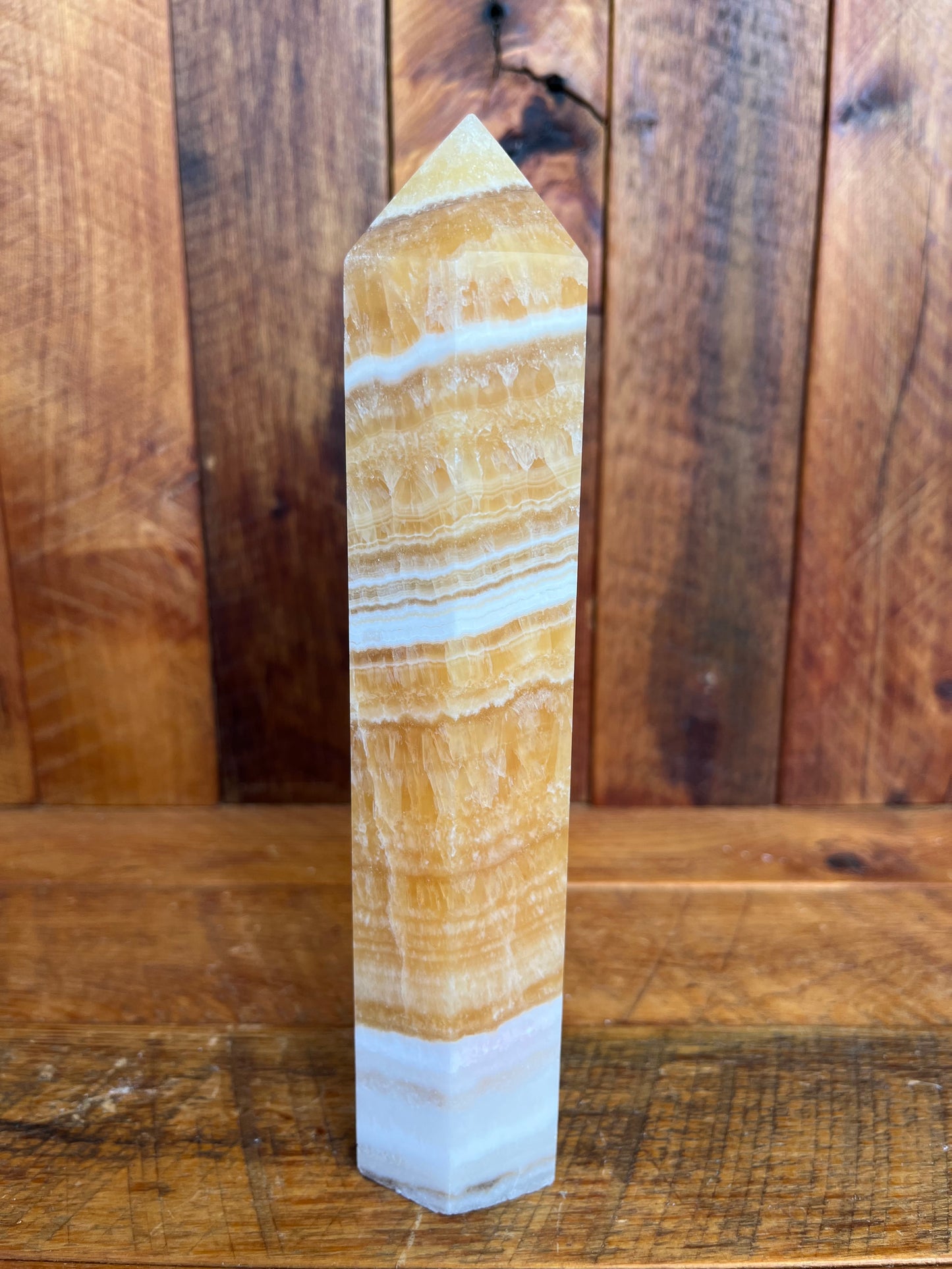 Orange Calcite Tower