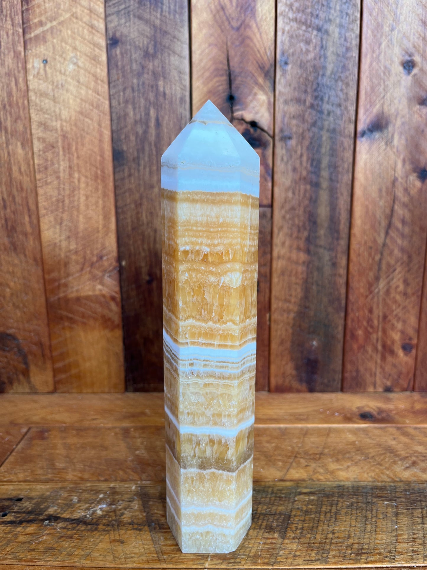 Orange Calcite Tower