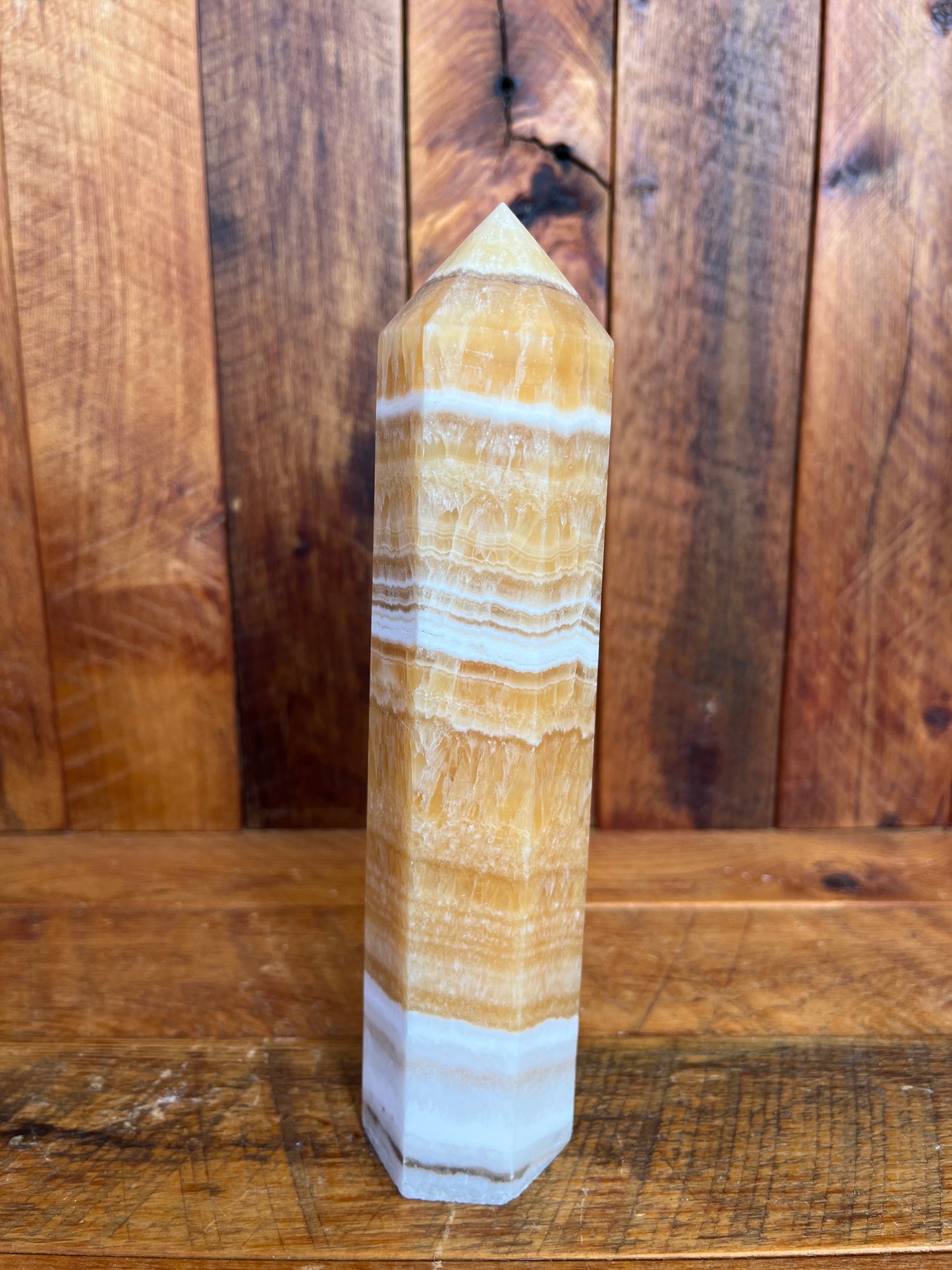 Orange Calcite Tower