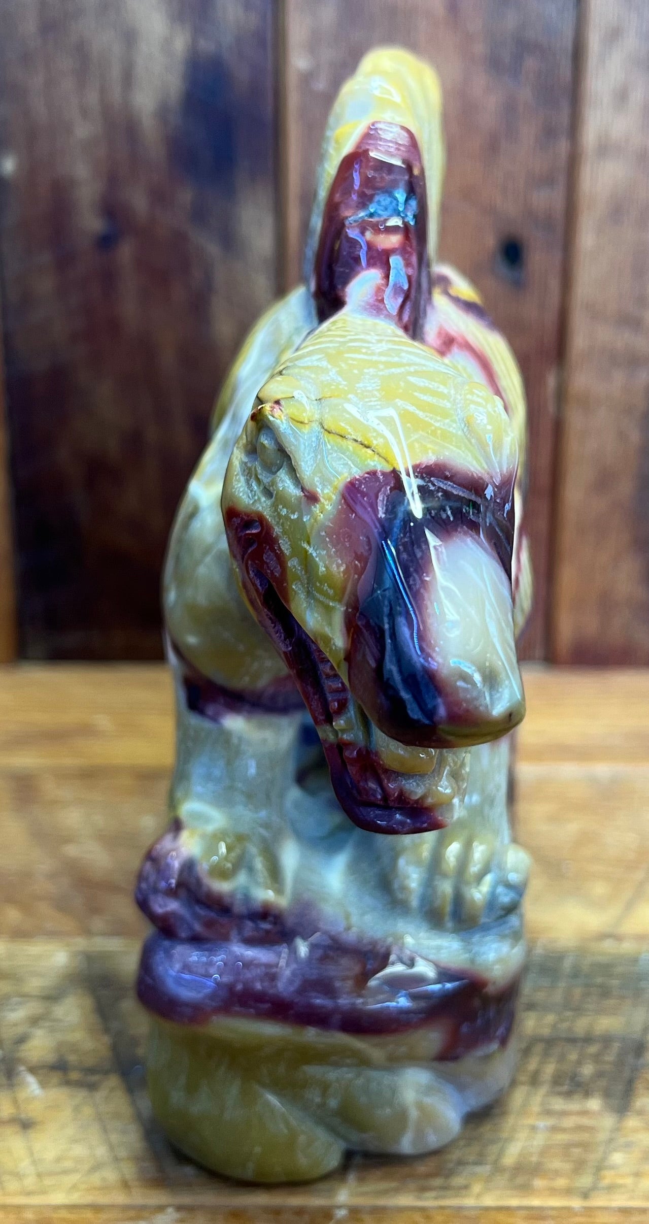 Mookaite Dinosaur Carving (1560g)