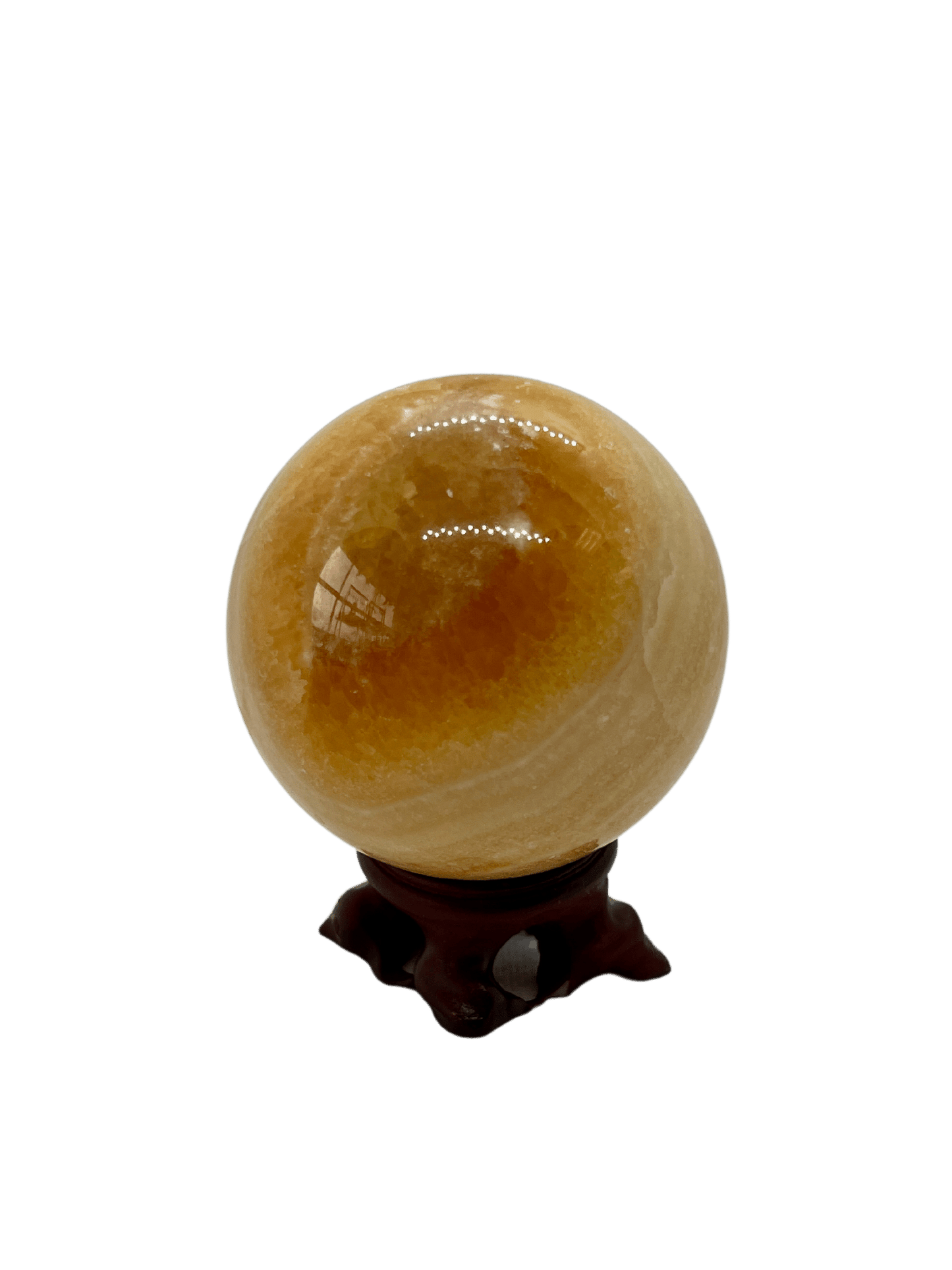 Orange Calcite Sphere (395g)