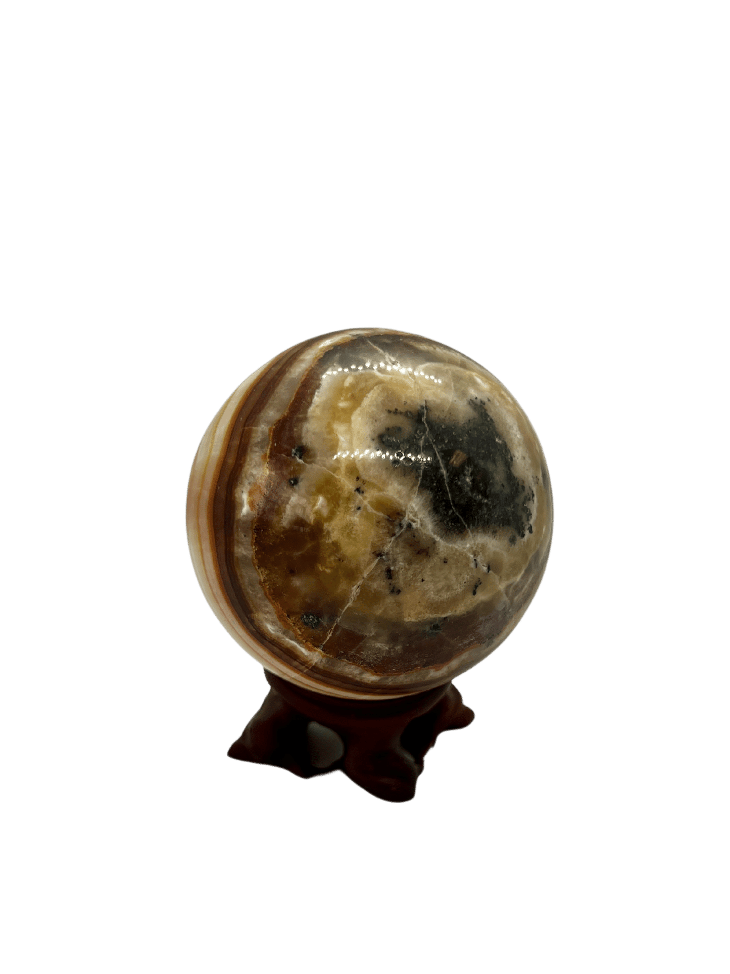 Red Aragonite Sphere (406g)